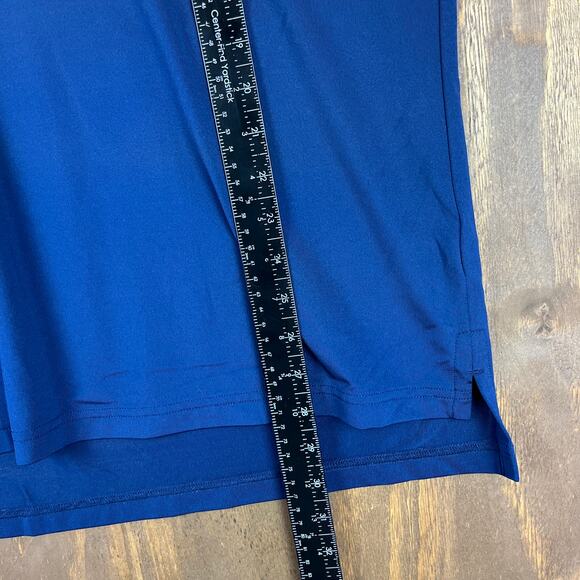 Fairway & Greene Mens Shirt Blue Golf Polo Striped Comfort Quick Dry Stretch M - Picture 9 of 12